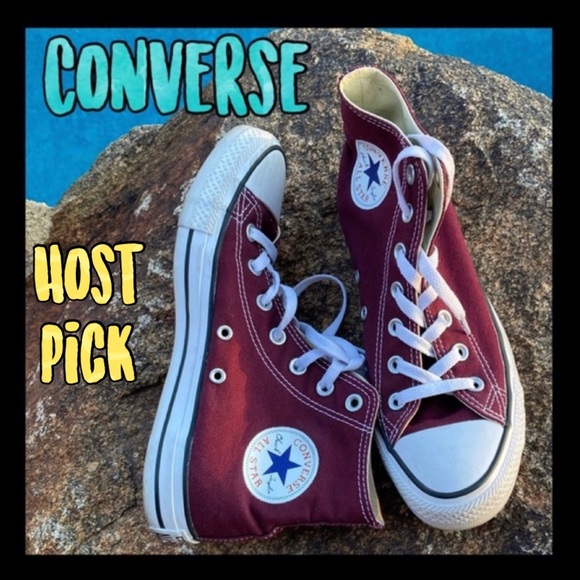 Converse Other - ❤️EUC❤️Unisex Maroon Converse Allstars Hi tops